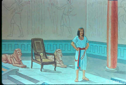 St-Takla.org Image: Joseph rebukes his brothers (Genesis 44:14-17) صورة في موقع الأنبا تكلا: يوسف يوبخ إخوته (تكوين 44: 14-17)