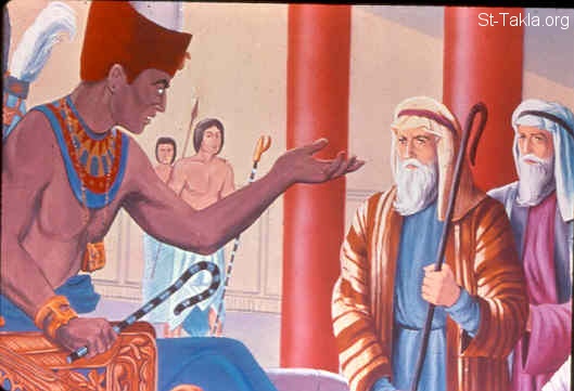 St-Takla.org Image: And Pharaoh said, "Who is the LORD?" (Exodus 5:1-5) صورة في موقع الأنبا تكلا: قال فرعون "من هو الرب؟" (خروج 5: 1-5)