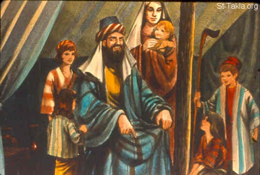 St-Takla.org Image: And Eli would bless Elkanah and his wife, and say, "The LORD give you descendants from this woman for the loan that was given to the LORD." Then they would go to their own home. And the LORD visited Hannah, so that she conceived and bore three sons and two daughters (1 Samuel 2:20-21) صورة في موقع الأنبا تكلا: أولاد حنة الآخرين (صموئيل الأول 2: 20-21)
