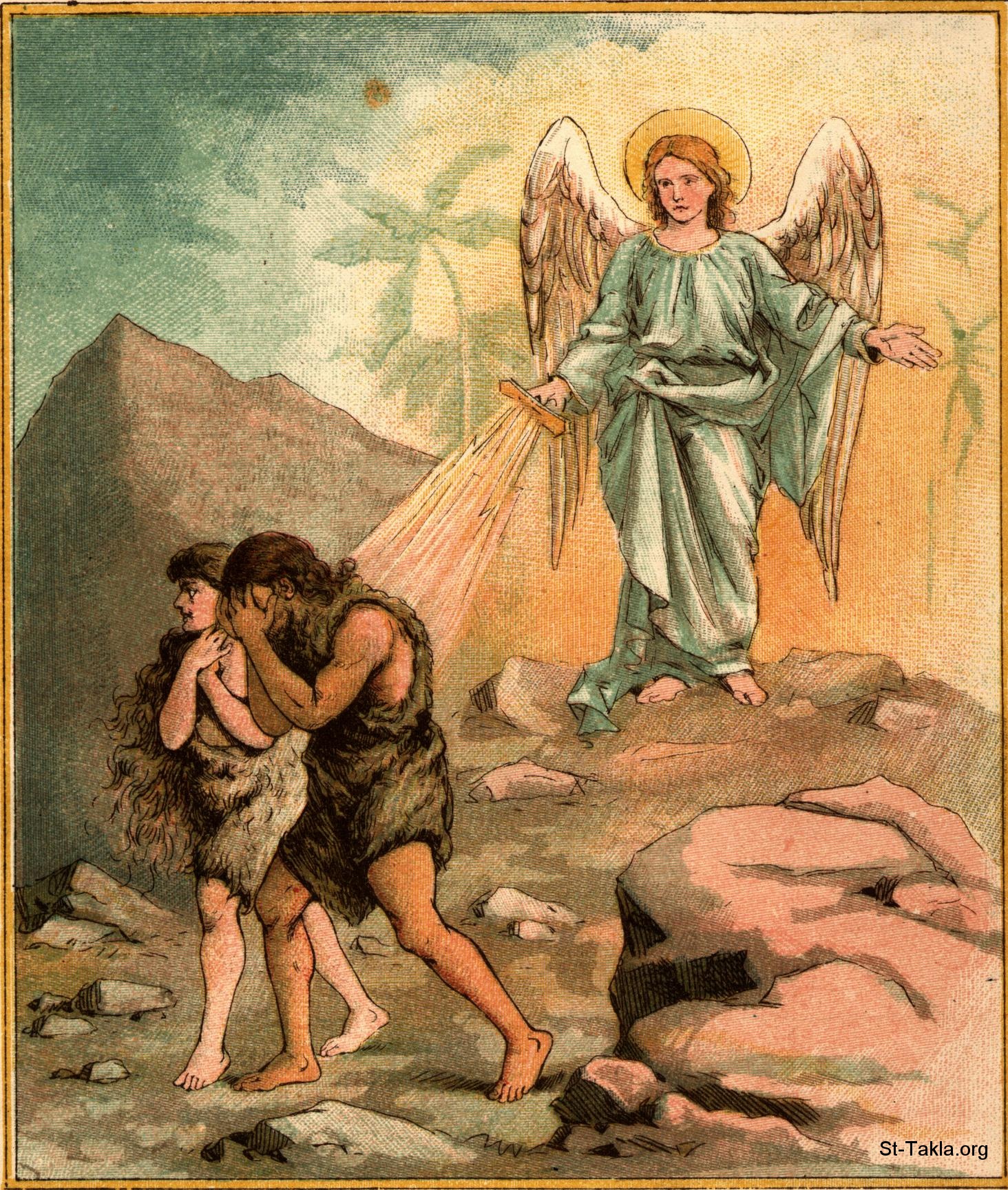 Image Angel Sends Adam And Eve Out Of Garden