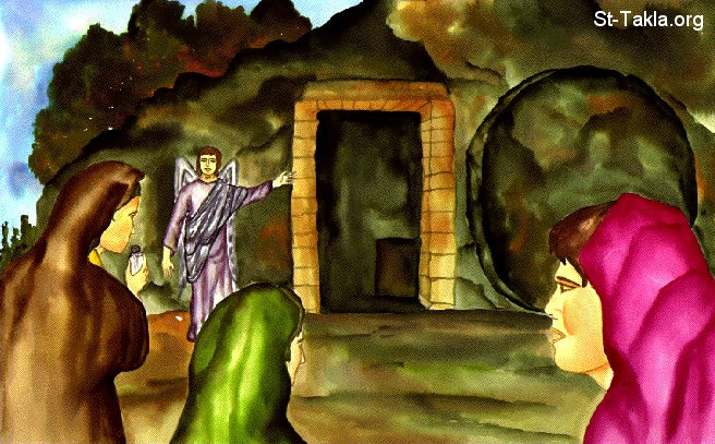 Image: 121 Empty Tomb Woman And Angel