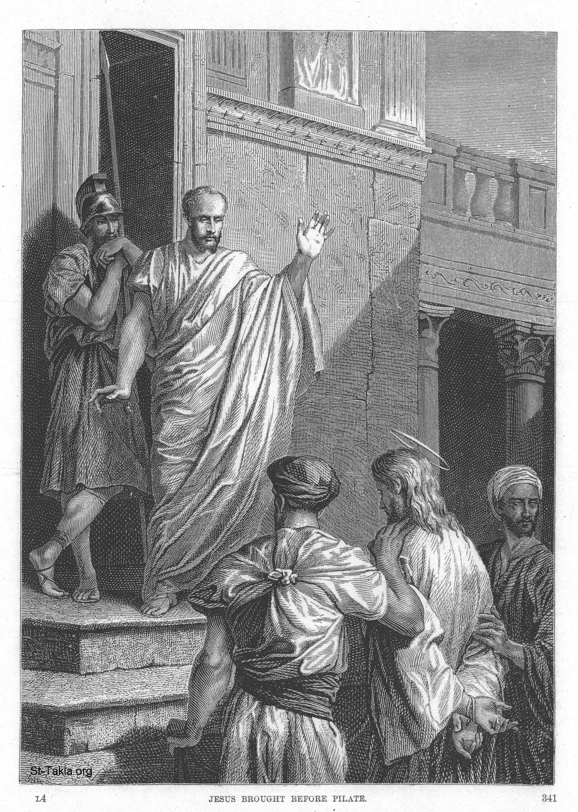 Image: 008 Jesus Brought Before Pilate