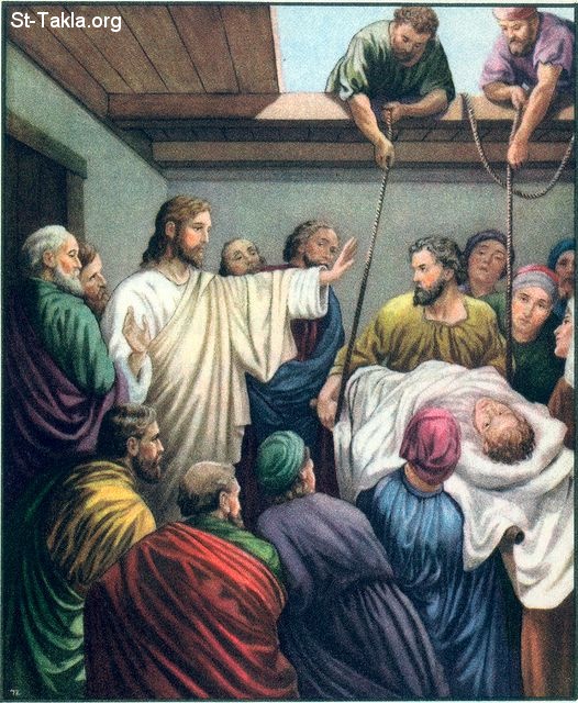 Image: 45 Jesus Heals A Paralytic Man Lowered From The Roof