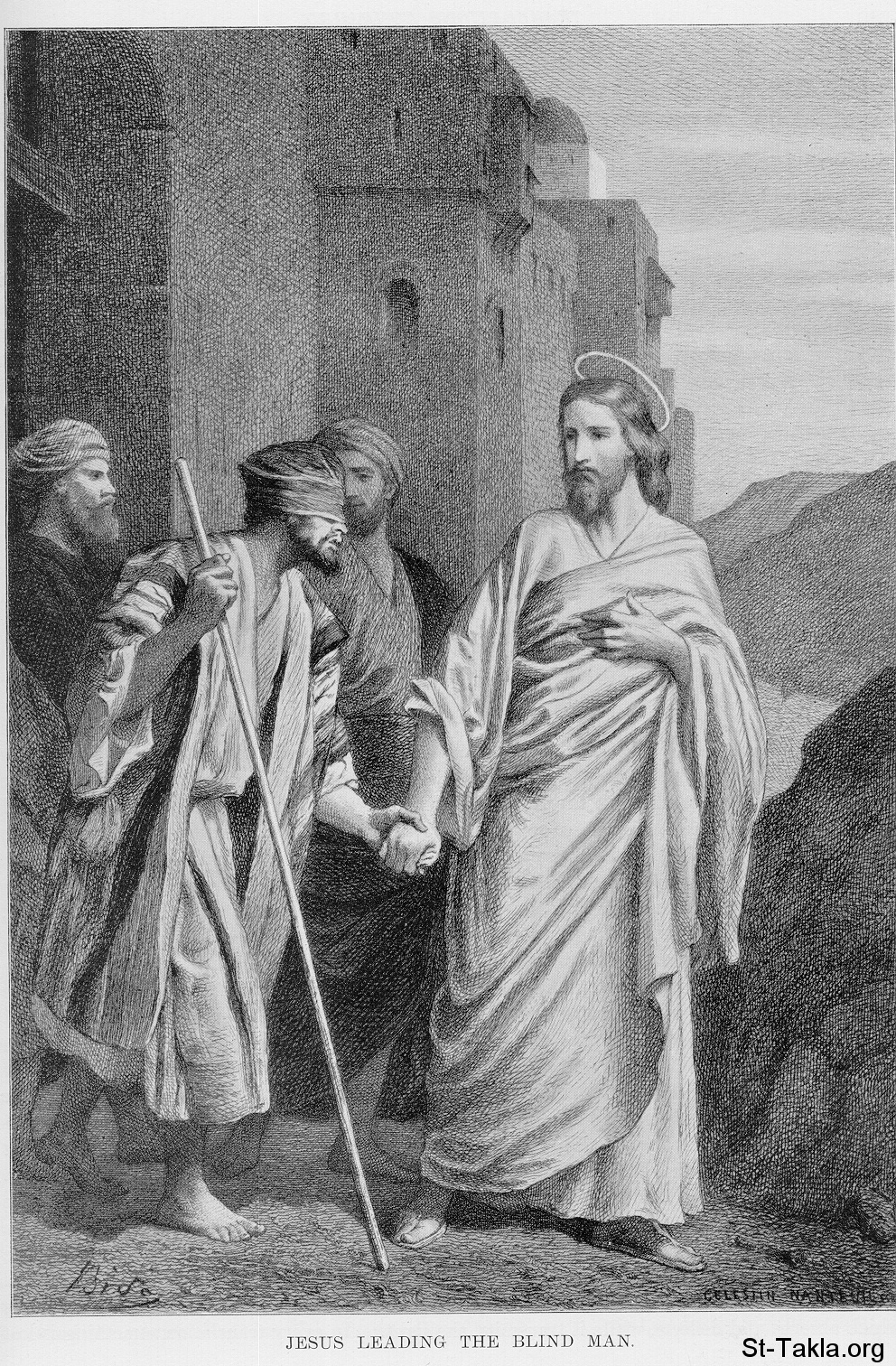 Image: 05 Jesus leading the blind man