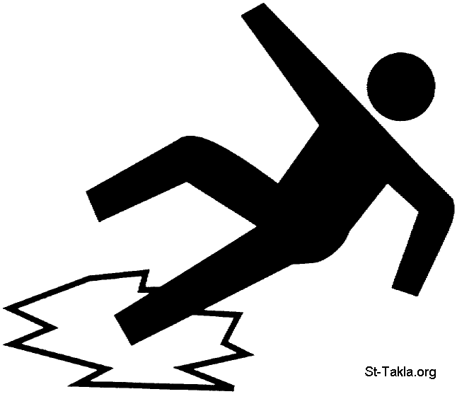 St-Takla.org Image: Man falling down, stumble upon something صورة في موقع الأنبا تكلا: شخص يسقط على الأرض، السقوط، الوقوع