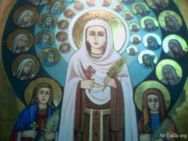 الشهيدة دميانة والأربعون عذراء الشهيدات  Www-St-Takla-org--Coptic-Saints-Saint-Demiana-05