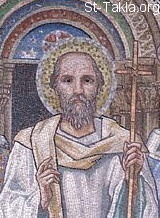 St-Takla.org Image: Saint John Chrysostom, Patriarch of Constantinople صورة في موقع الأنبا تكلا: القديس يوحنا الذهبي الفم، بطريرك القسطنطينية