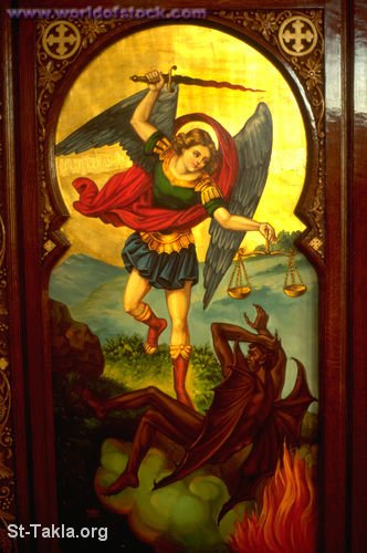 St-Takla.org Image: Archangel Michael صورة في موقع الأنبا تكلا: الملاك ميخائيل