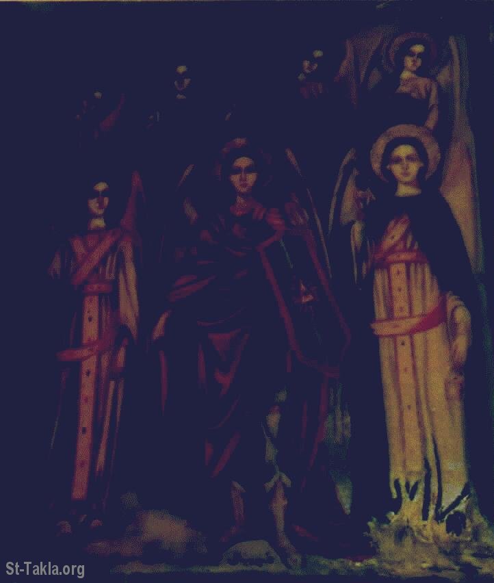 St-Takla.org Image: The Seven Archangels صورة في موقع الأنبا تكلا: رؤساء الملائكة السبعة