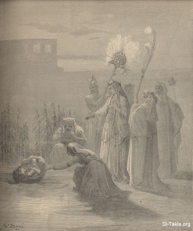 St-Takla.org Image: Moses by Gustave Dore صورة في موقع الأنبا تكلا: موسى النبي، الفنان جوستاف دوريه