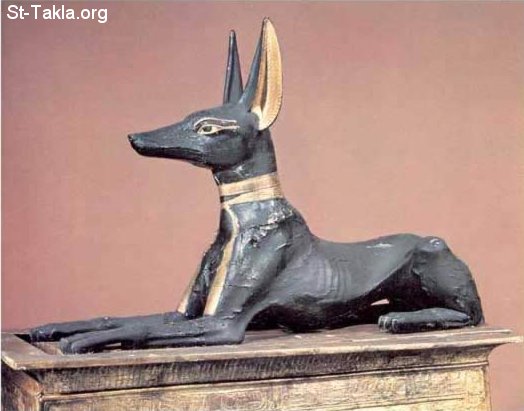 St-Takla.org Image: Anubis, the ancient Egyptian God of the Dead     :   ӡ      