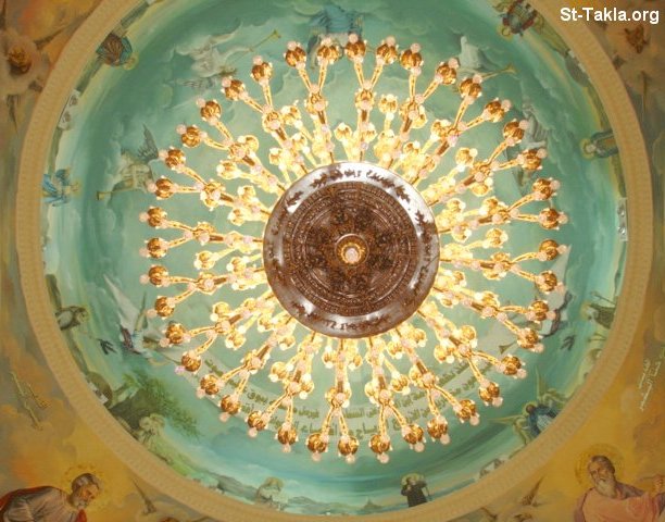 St-Takla.org Image: Church Dome at St. Tikla Heymanot COC, Egypt صورة في موقع الأنبا تكلا: قبة الكنيسة في كنيسة القديس تكلاهمانوت بمصر