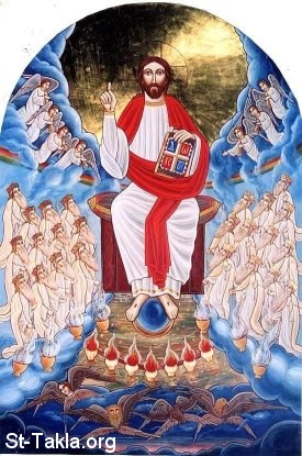 St-Takla.org Image: God the king of Kings, a Coptic icon صورة في موقع الأنبا تكلا: من الأيقونات القبطية - السيد المسيح ملك الملوك.. القديم الأيام