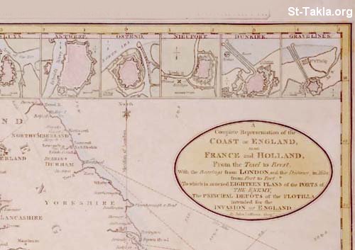 St-Takla.org Image: An old map for England صورة في موقع الأنبا تكلا: خريطة قديمة لـ بريطانيا
