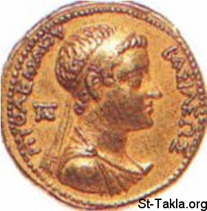 St-Takla.org           Image: Ptolemy VI Philometor, 6th - 180-146, Coin صورة: عملة بطليموس السادس فيلوماتور - 180-146 قم.