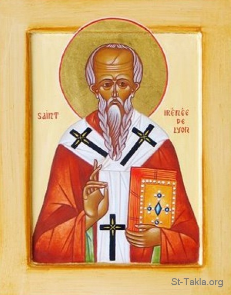 St-Takla.org Image: Saint Irenaeus of Lyons صورة في موقع الأنبا تكلا: القديس الأنبا إيريناؤس أسقف ليون - القديس إيرينيئوس