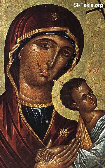 St-Takla.org Image: St. Mary Theotocos Mother of God صورة في موقع الأنبا تكلا: أيقونة العذراء مريم الثيؤتوكوس والدة الإله