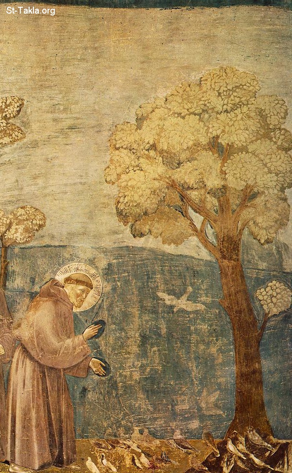 St-Takla.org Image: Saint Francesco D'assisi (St. Francis of Assisi) صورة في موقع الأنبا تكلا: القديس فرنسيس الأسيزي - فرانشيسكو داسيزي