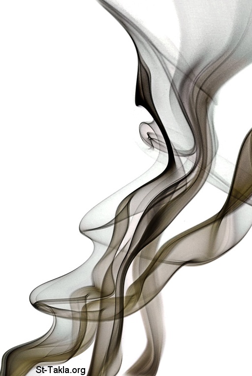 St-Takla.org Image: A bruised reed He will not break, And smoking flax He will not quench, smoke  صورة في موقع الأنبا تكلا: فتيلة مدخنة لا يطفئ، دخان، أدخنة